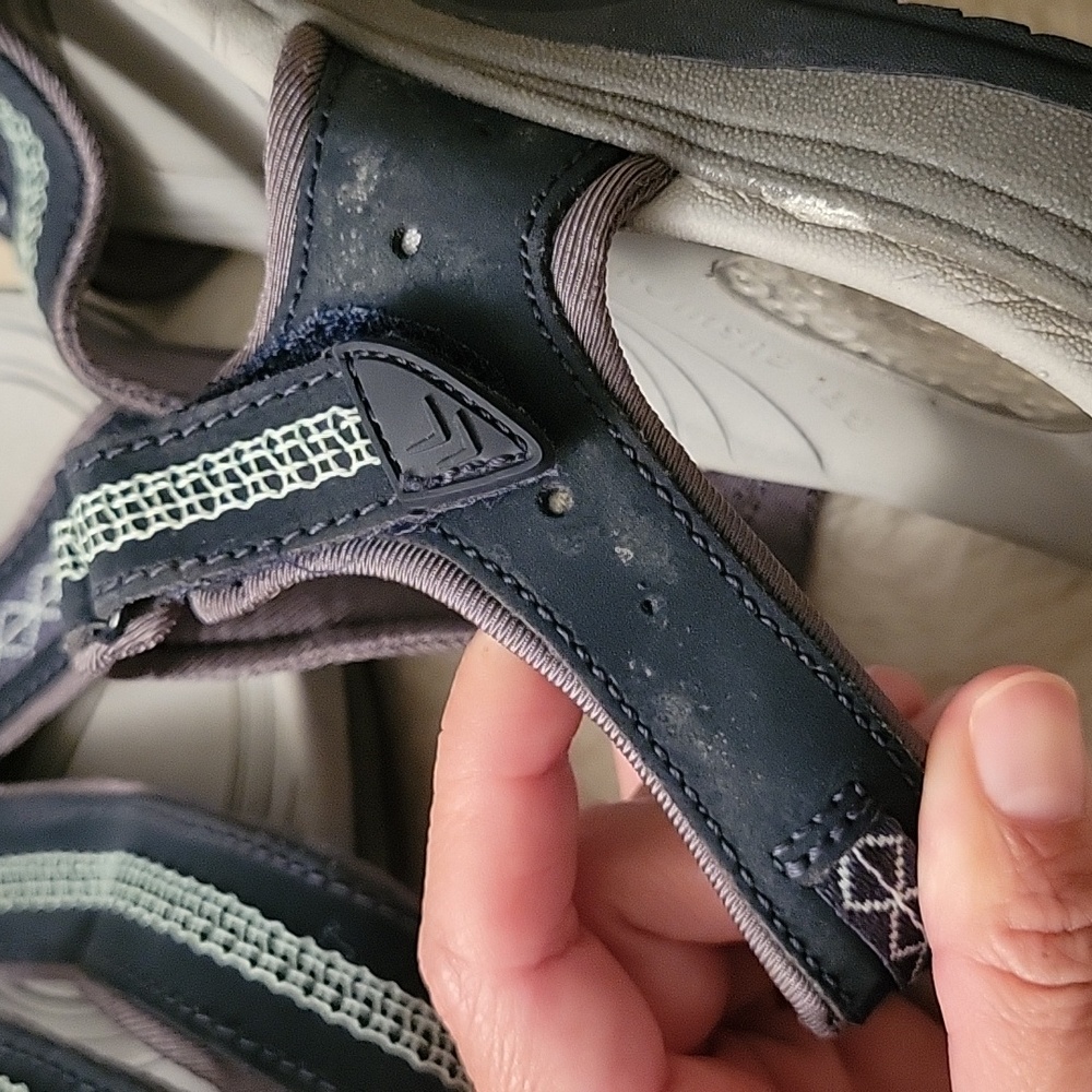 Dr. Scholl's Women's Navy Strappy Sandals. Gel Cushion Size 6M. - Picture 7 of 15